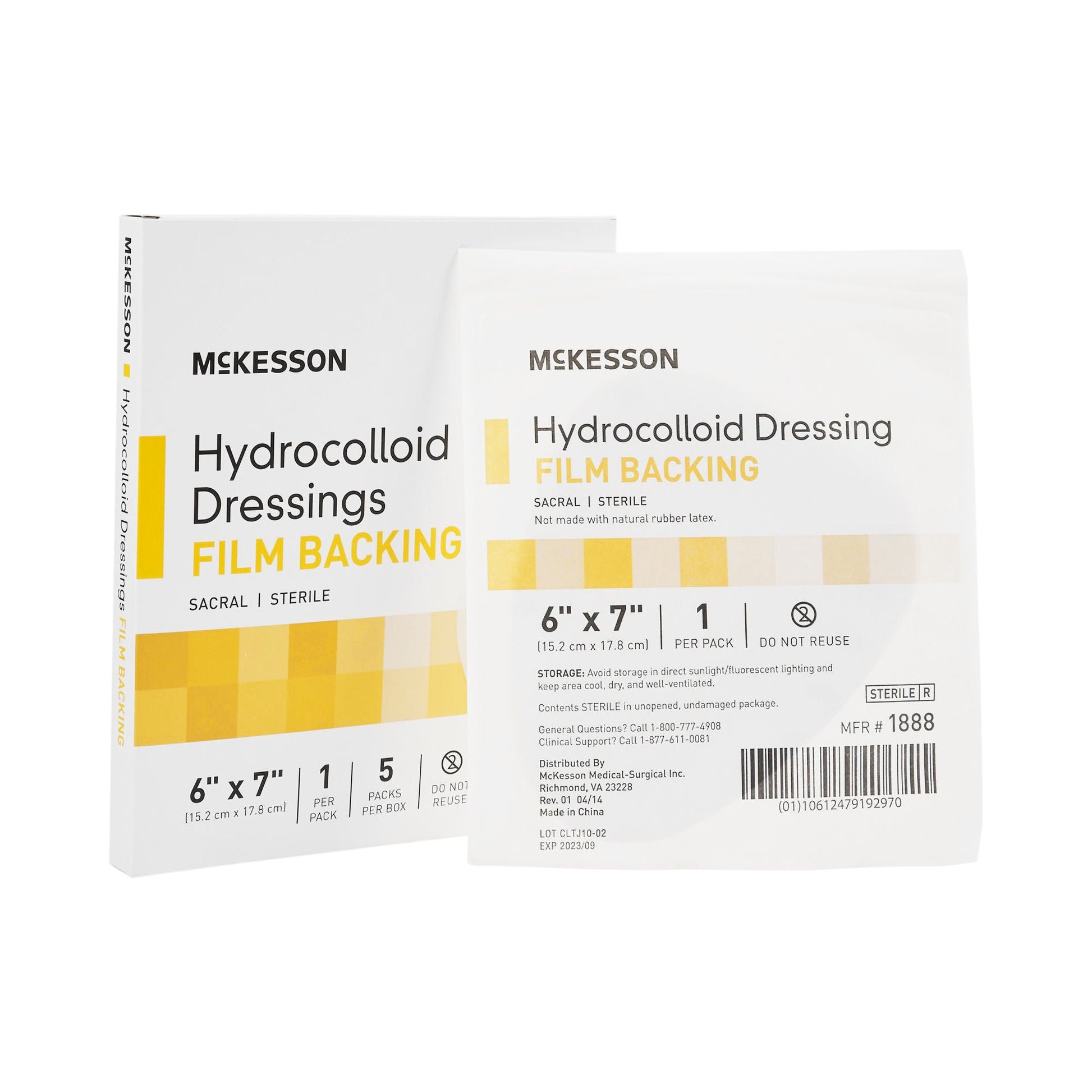 McKesson Hydrocolloid Dressing, Sacral
