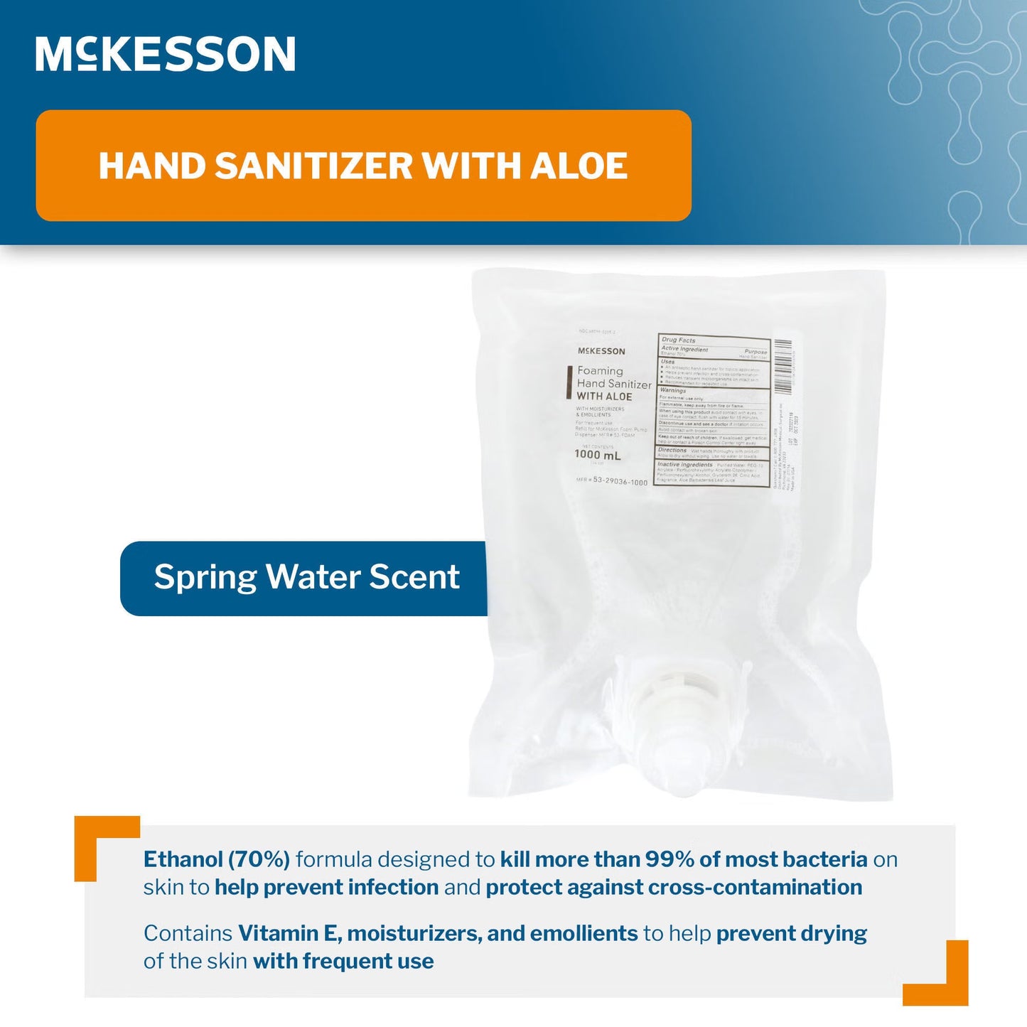 McKesson Foaming Hand Sanitizer with Aloe , Refill
