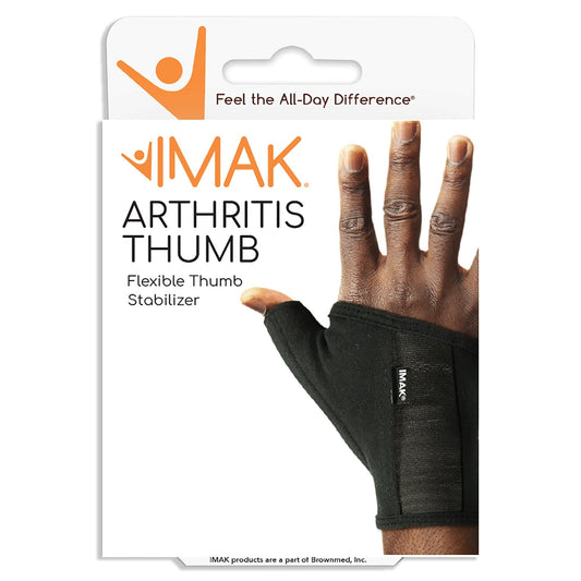 IMAK® Compression Arthritis Thumb Cotton Compression Gloves, Black