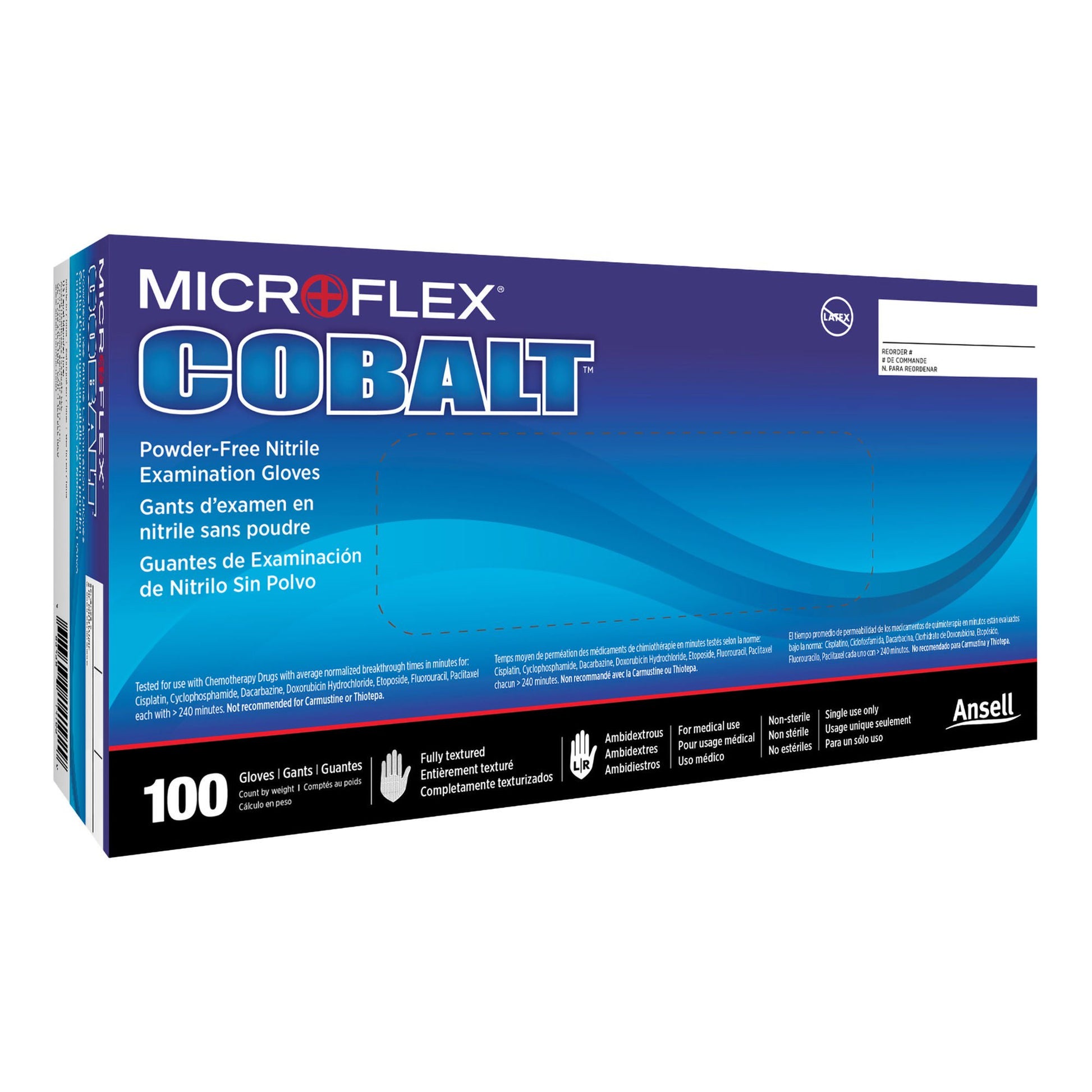 MICROFLEX® Cobalt® Nitrile Exam Gloves, Blue - view 6