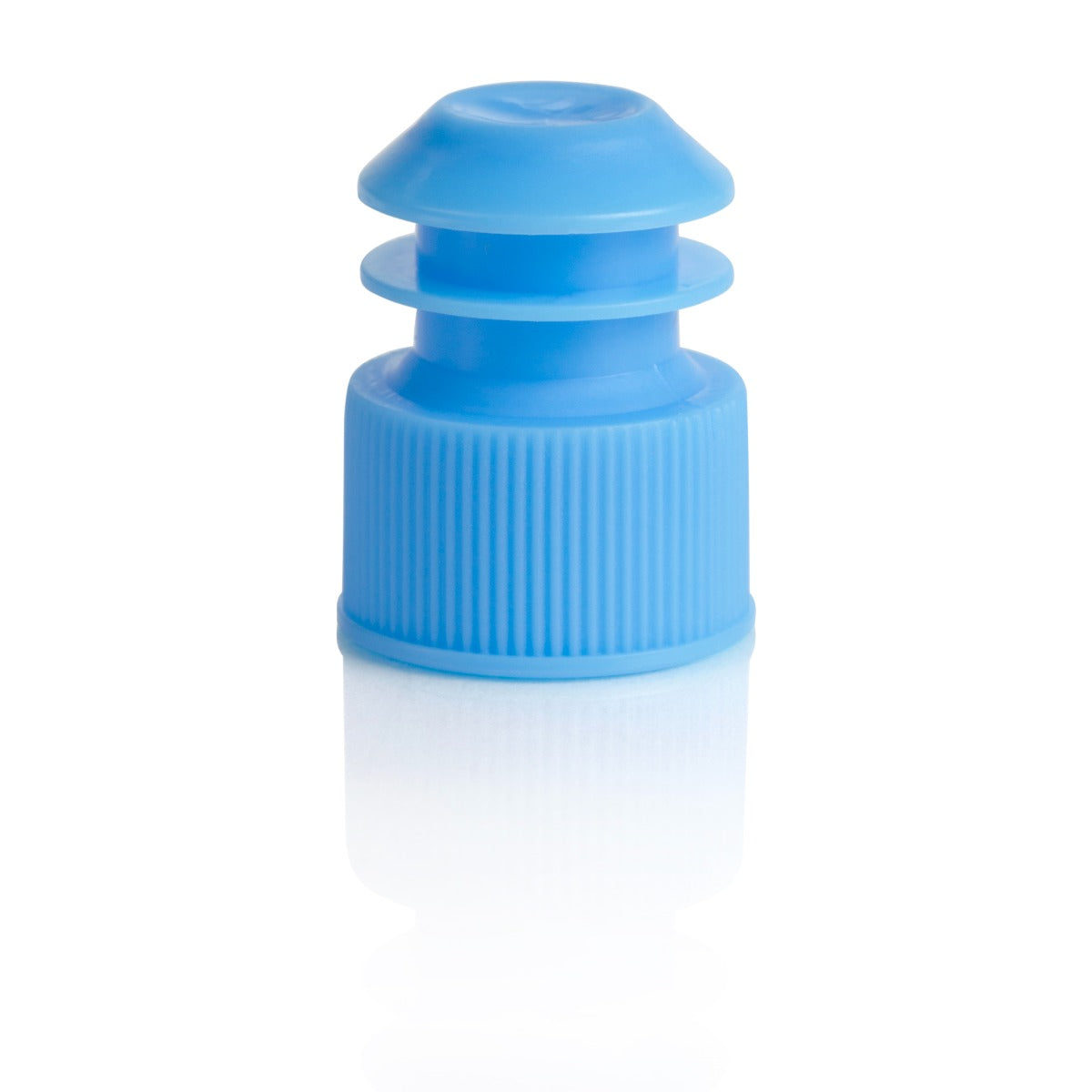 Cap, Flange Plug, 17mm, Blue