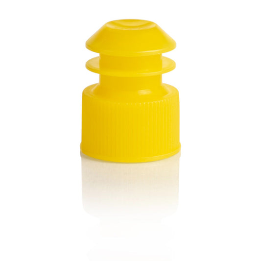 Cap, Flange Plug, 17mm, Yellow