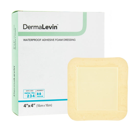 DermaLevin® Adhesive with Border Foam Dressing