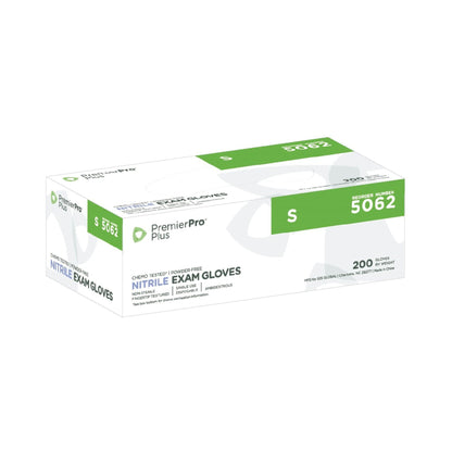 PremierPro™ Plus Nitrile Exam Gloves, Blue - view 5