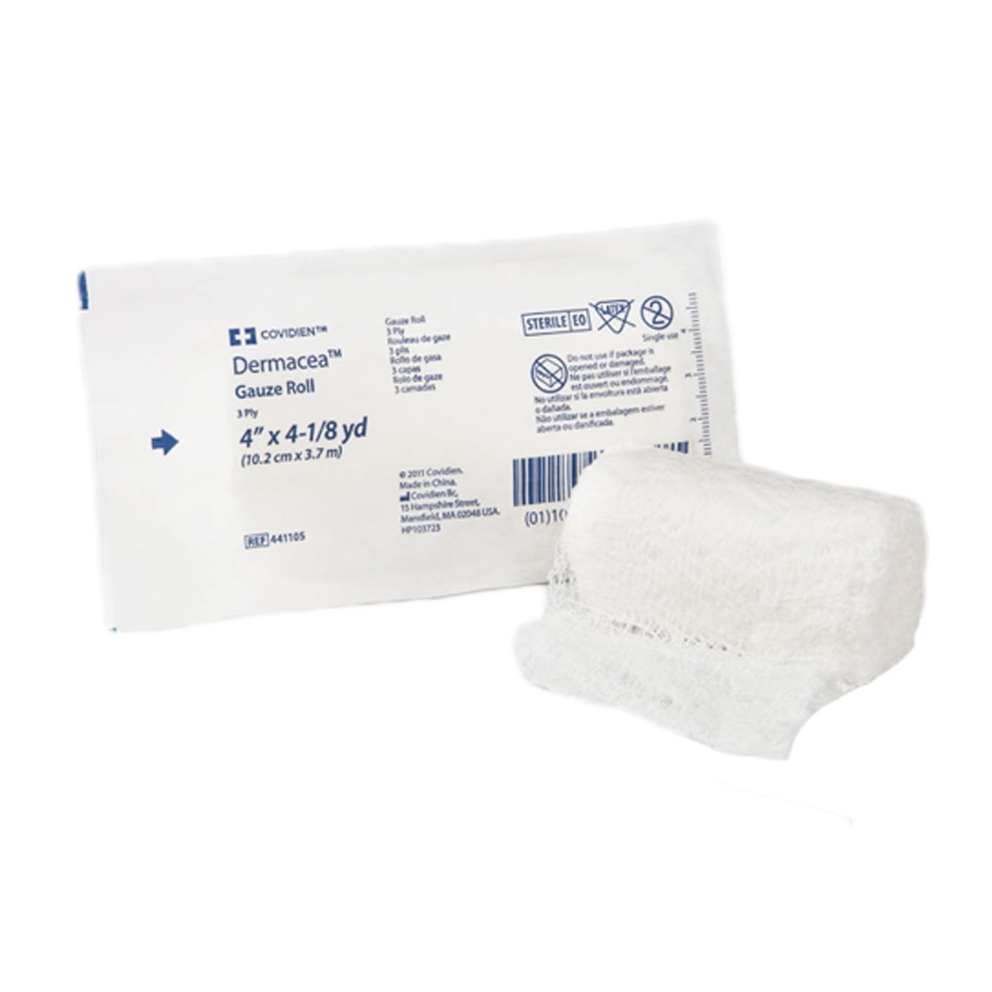Dermacea™ Sterile Fluff Bandage Roll, Three-Ply