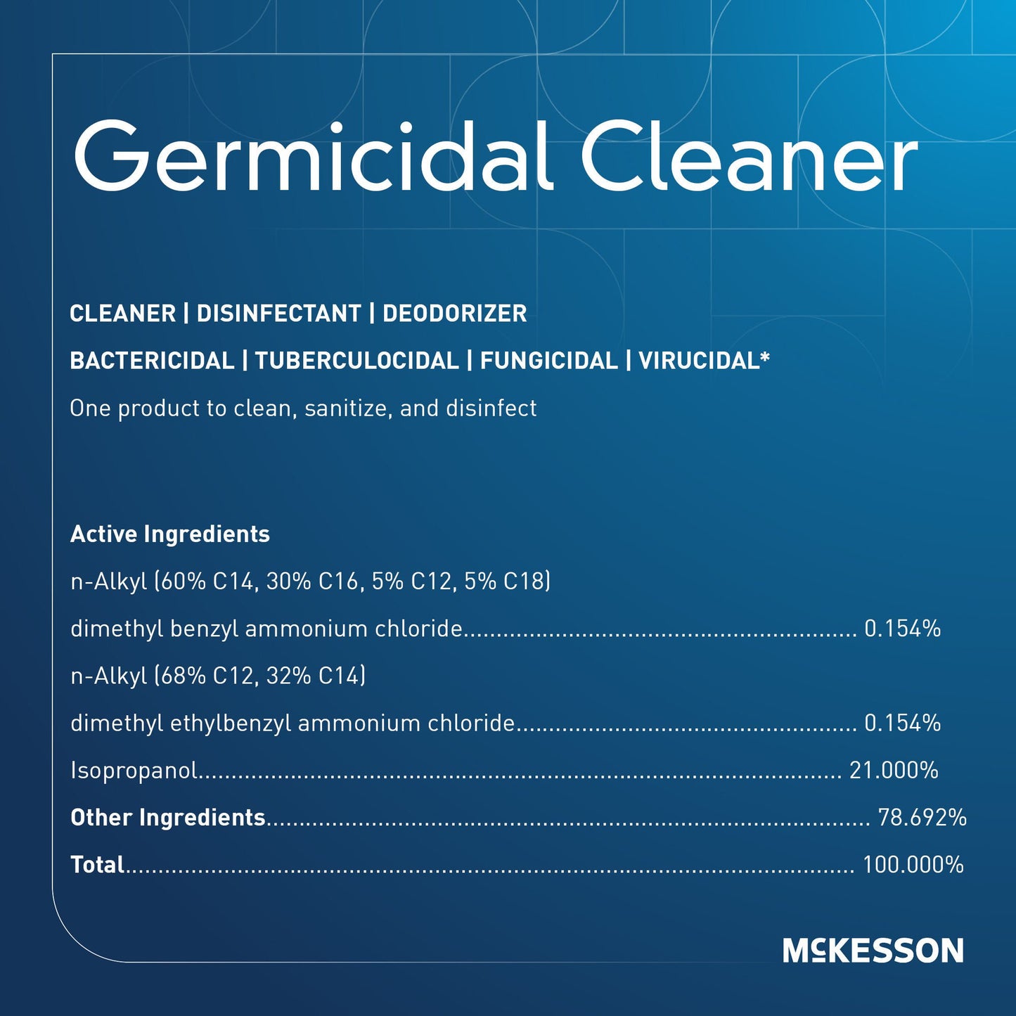 McKesson Germicidal Surface Disinfectant Cleaner