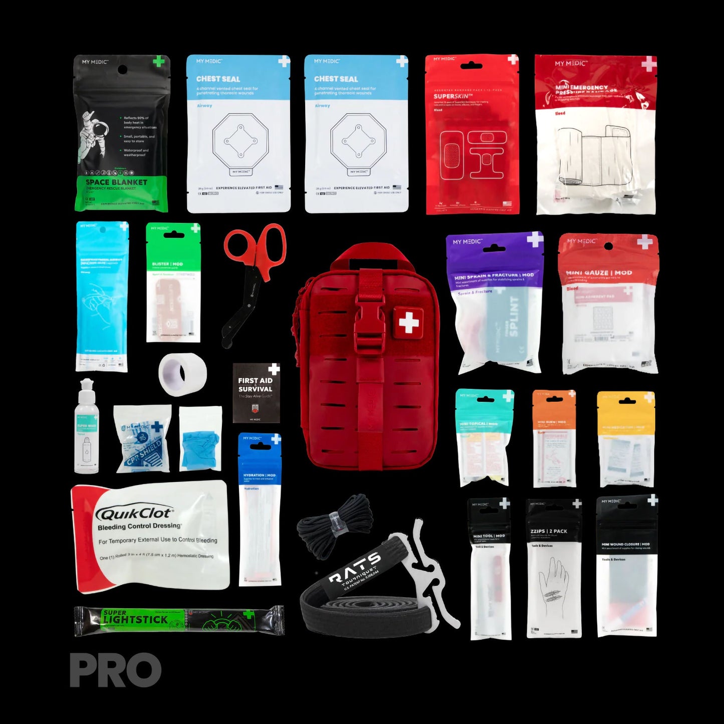 My Medic™ MyFak Mini Pro First Aid Kit, Red