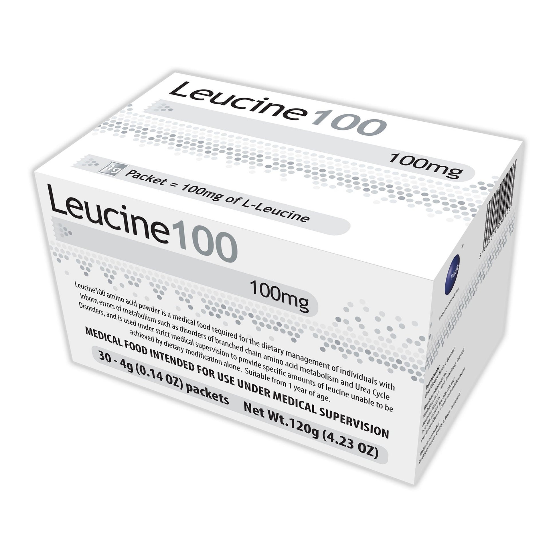 Leucine 100 Oral Supplement Unflavored Powder 4 Gram Individual Packet