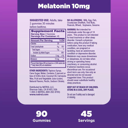 Natrol® Melatonin 10 mg Sleep Gummies Strawberry