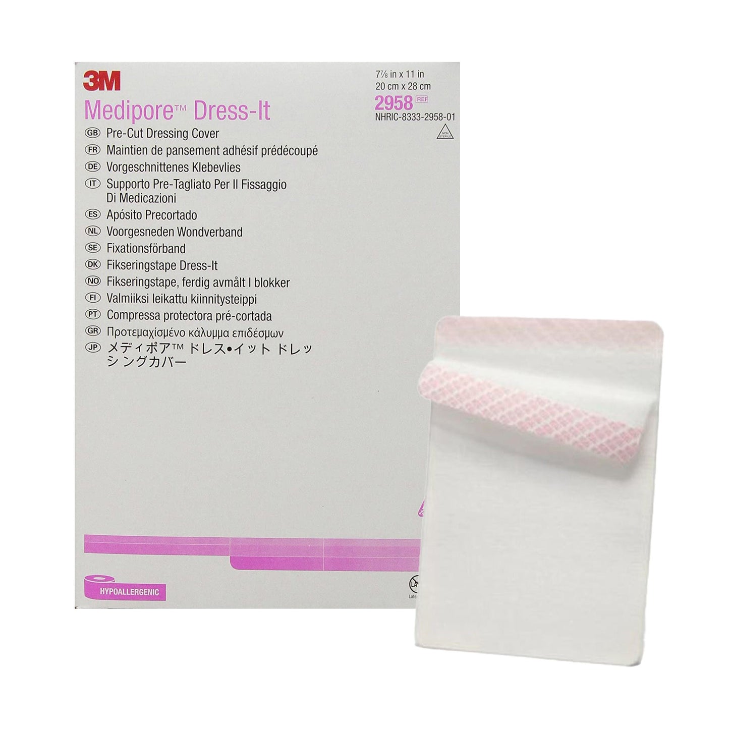 3M™ Medipore™ Cloth Dressing Retention Tape, White