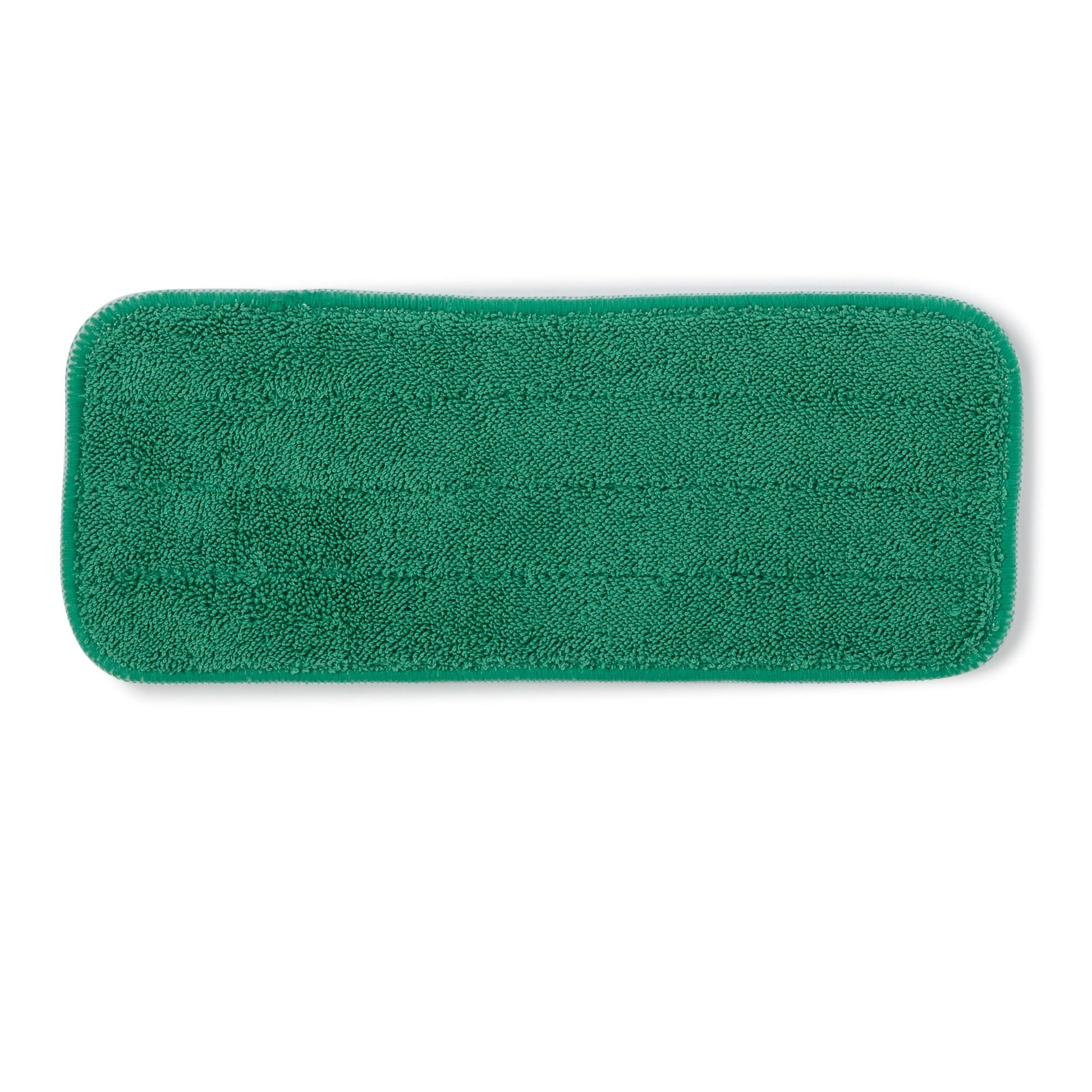 Wet Mop Pad Bound Edge Green Polyester / Polyamide Reusable