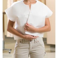 Graham Medical Exam Cape, White