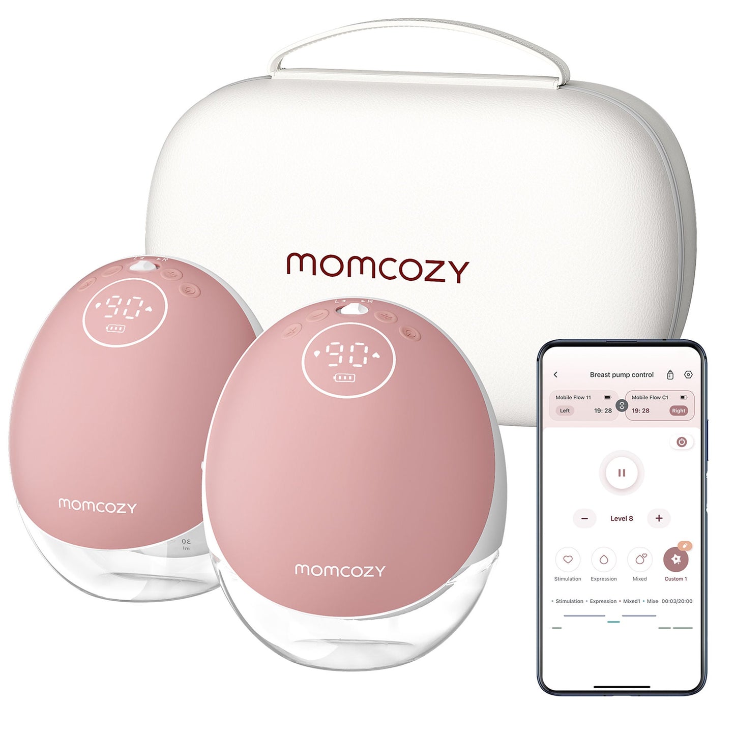 Momcozy Mobile Flow M9 Hands Free Double Electric Breast Pump