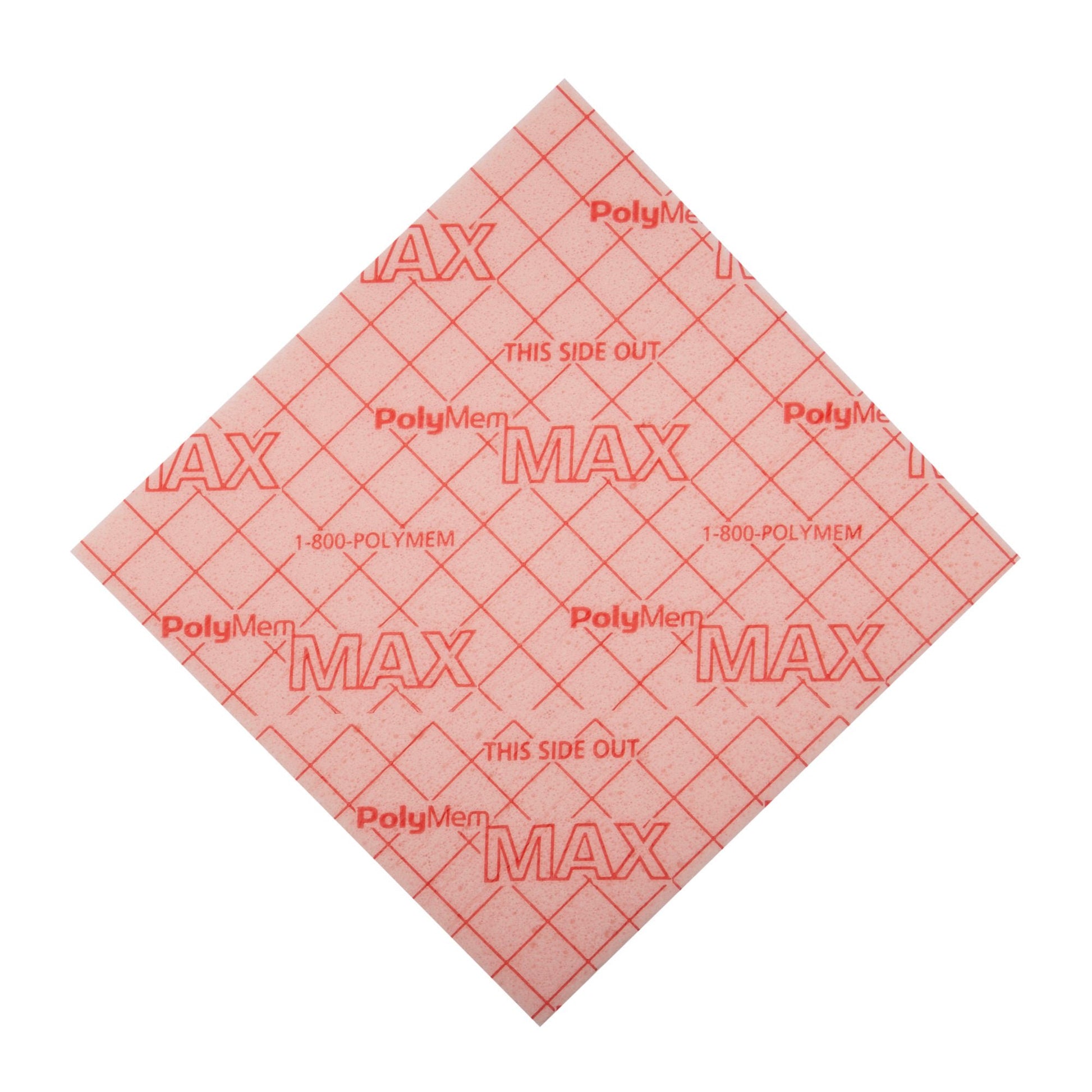 PolyMem® Max® Nonadhesive without Border Foam Dressing, 4½ x 4½ Inch