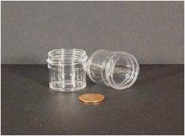 Jar, Wide Mouth, 7.5mL (1/4oz), PP, 33mm Opening (Screw Cap Packaged Separately)