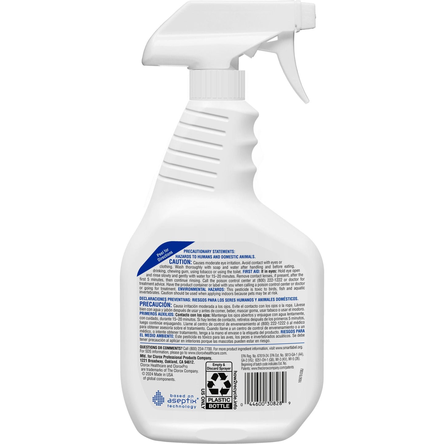 Clorox Healthcare® Hydrogen Peroxide Cleaner Disinfectant, Spray Bottle