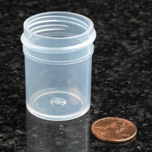 Jar, Wide Mouth, 15mL (1/2oz), PP, 33mm Opening (Screw Cap Packaged Separately)