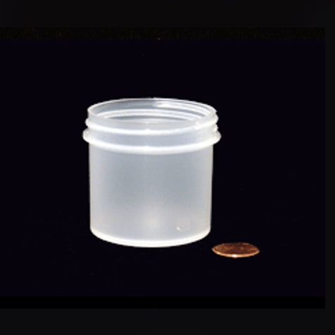 Jar, Wide Mouth, 90mL (3oz), PP, 58mm Opening (Screw Cap Packaged Separately)