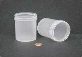 Jar, Wide Mouth, 120mL (4oz), PP, 58mm Opening (Screw Cap Packaged Separately)