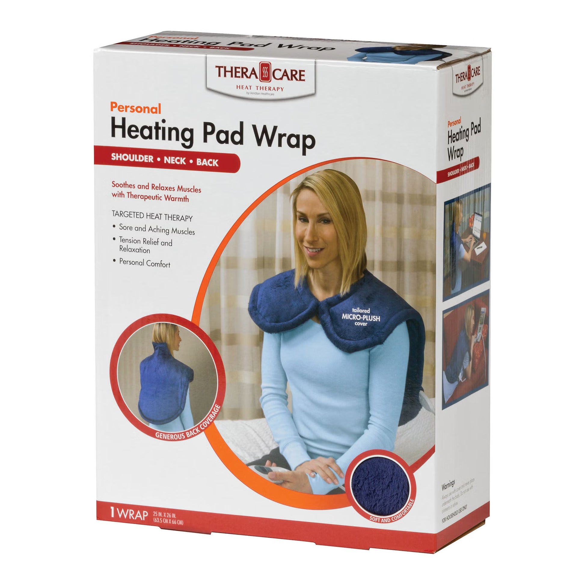 Thera Care Heat Therapy Personal Heating Pad Wrap