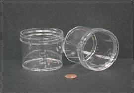 Jar, Wide Mouth, 120mL (4oz), PS, 70mm Opening (Screw Cap Packaged Separately)