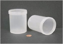 Jar, Wide Mouth, 240mL (8oz), PP, 70mm Opening (Screw Cap Packaged Separately)