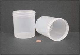 Jar, Wide Mouth, 480mL (16oz), PP, 89mm Opening (Screw Cap Packaged Separately)