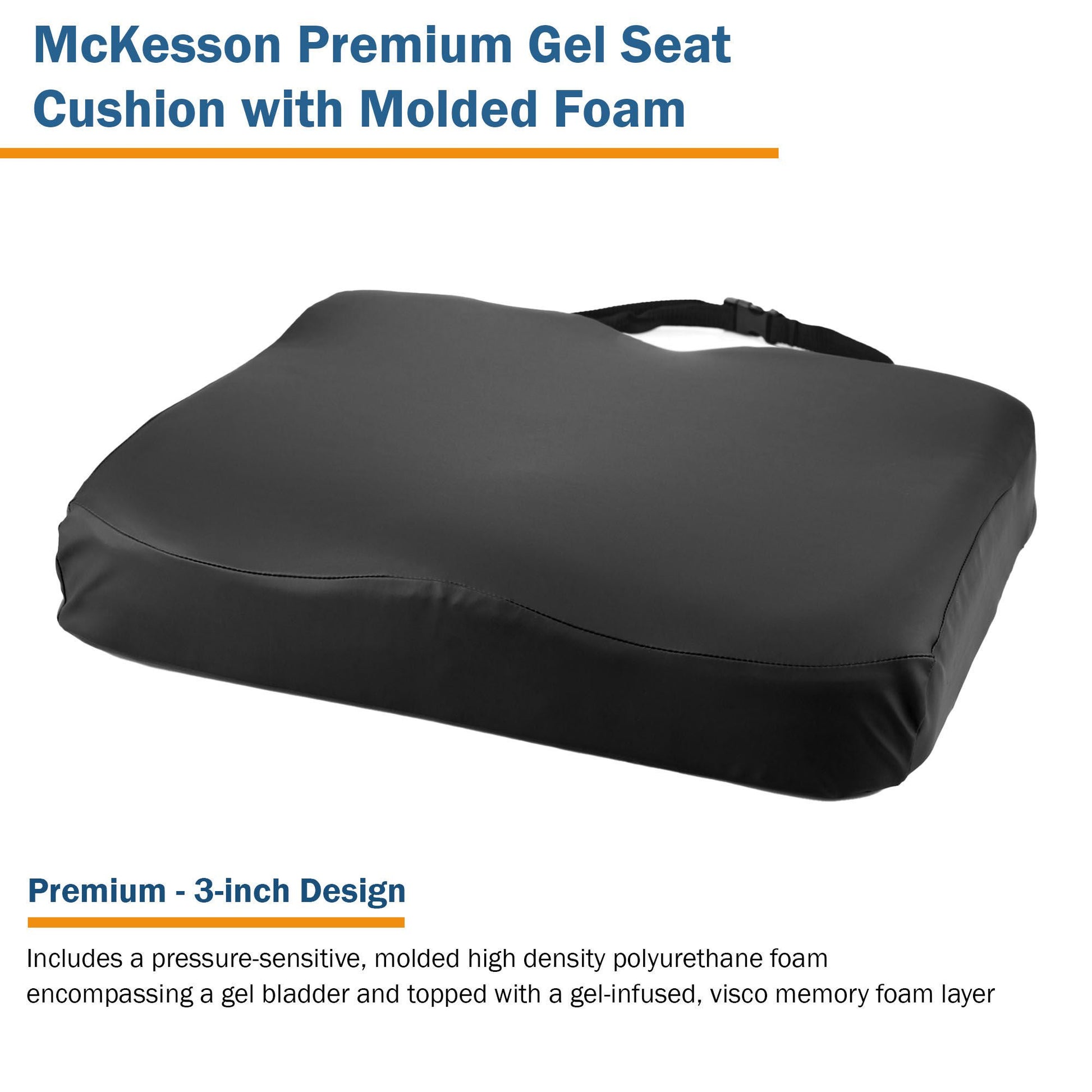 McKesson Premium Molded Foam Seat Cushion