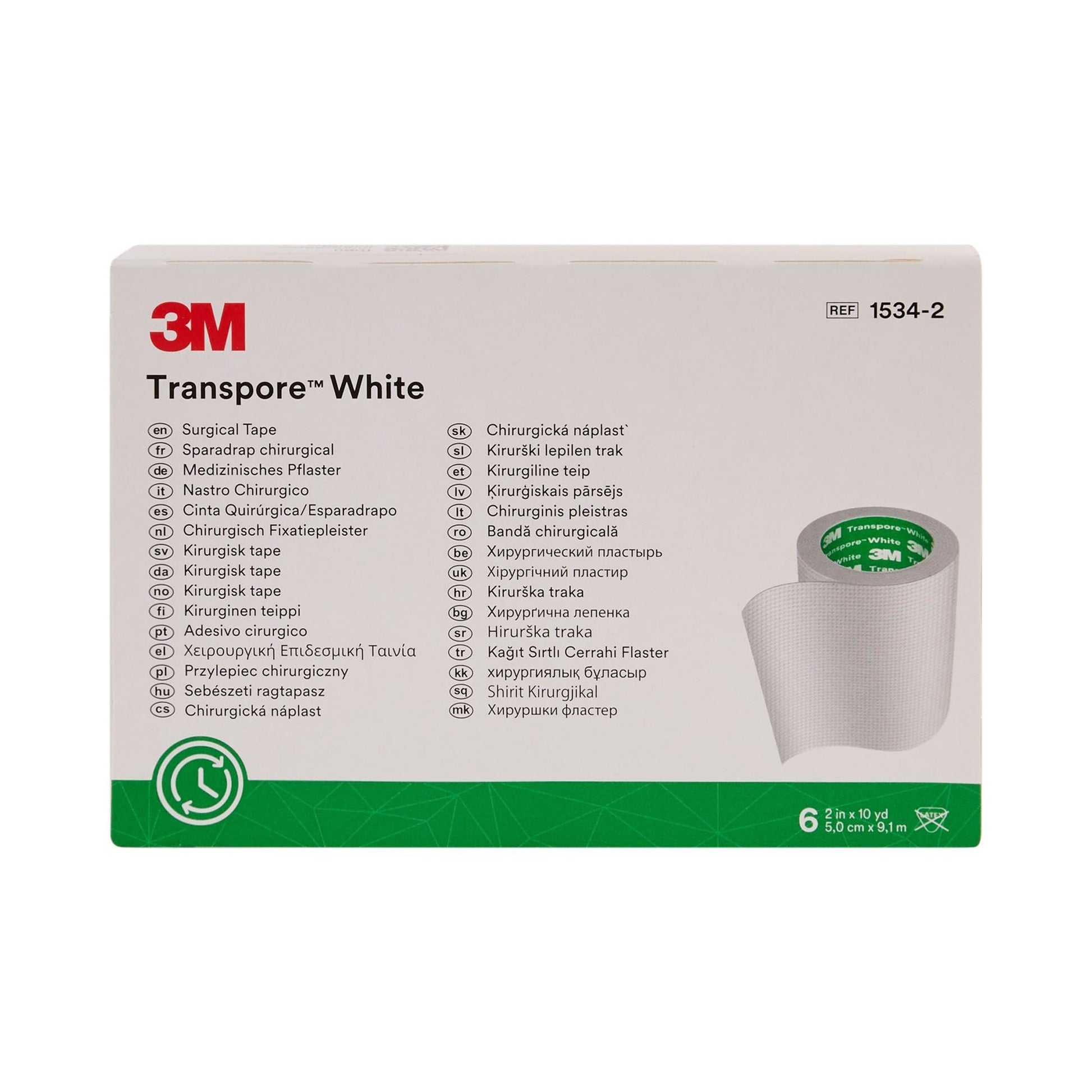 3M™ Transpore™ Plastic Medical Tape, White
