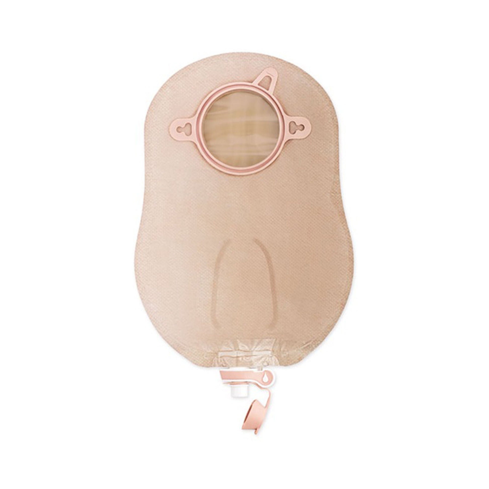 New Image™ 18414 Two-Piece Beige Urostomy Pouch, Flange, Blue Match