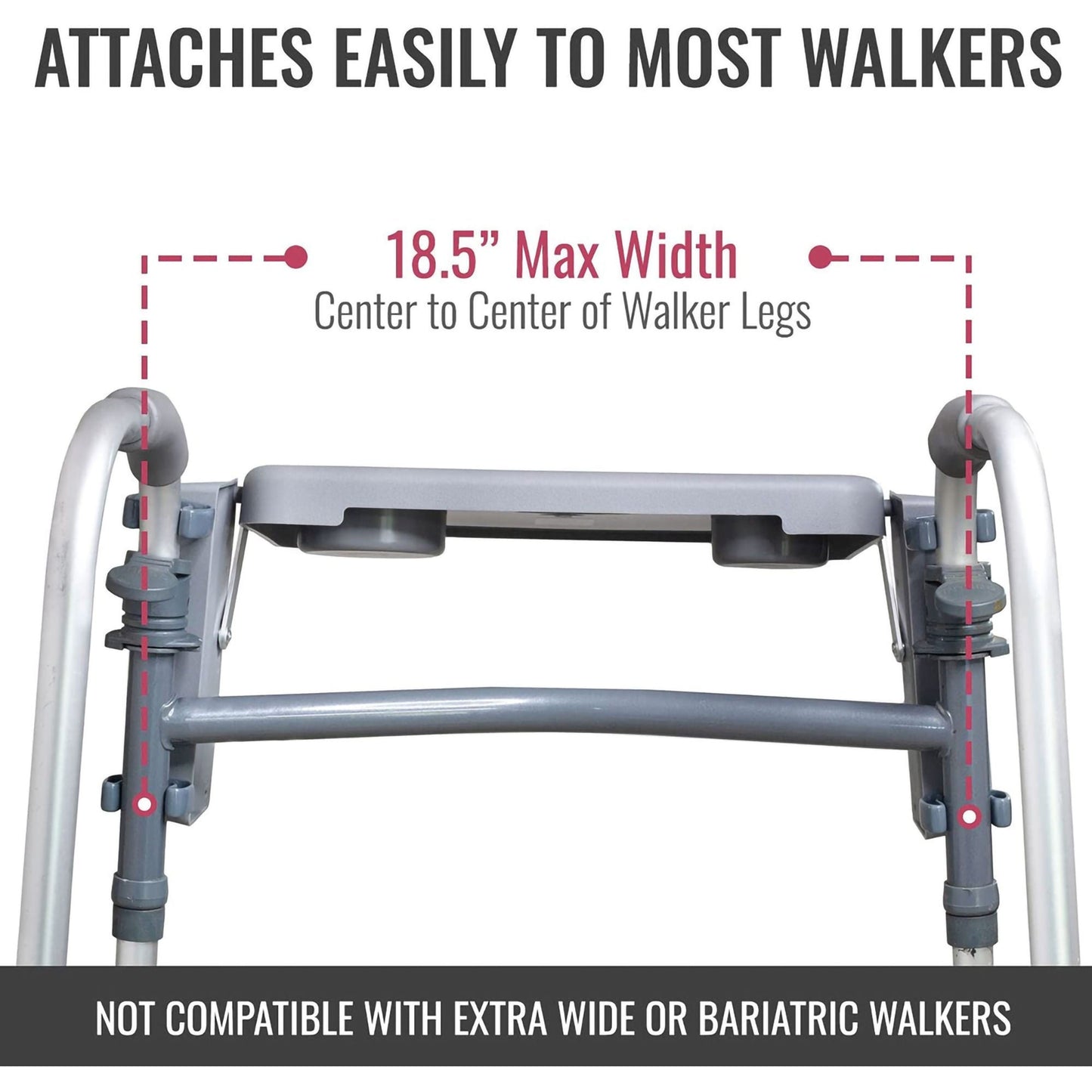 DMI® Folding Walker Tray with Cup Holders