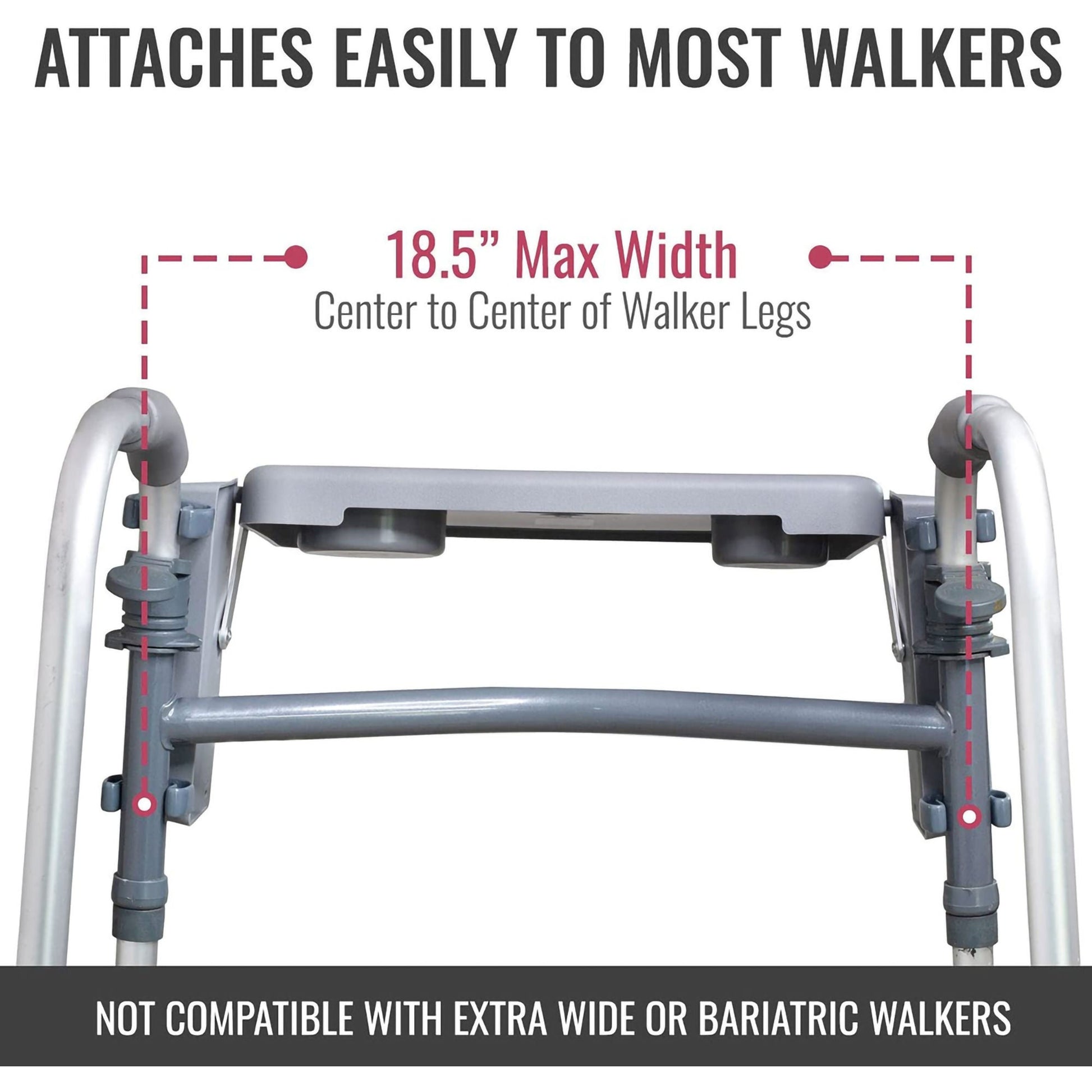 DMI® Folding Walker Tray with Cup Holders