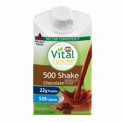 Vital Cuisine® 500 Shake Chocolate Nutrition and Recovery, Carton