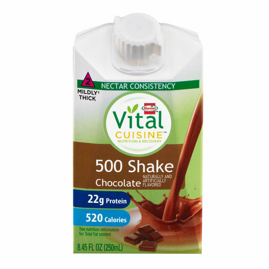 Vital Cuisine® 500 Shake Chocolate Nutrition and Recovery, Carton