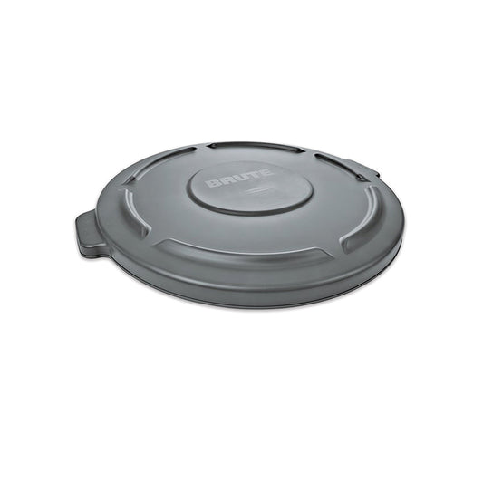 Rubbermaid Commercial BRUTE® Round Container Lid, for 2632 32-gal Waste Containers, 22-1/4 in dia, Gray (FG263100GRAY)