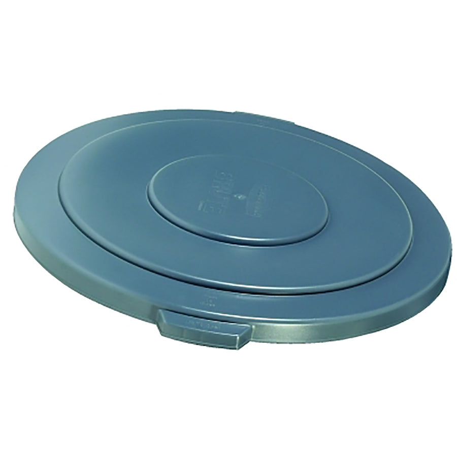 Rubbermaid Commercial BRUTE® Round Container Lid, For 55 gal BRUTE® Round Containers, 26-3/4 in (FG265400GRAY)