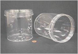 Jar, Wide Mouth, 1200mL (40oz), PS, 120mm Opening (Screw Cap Packaged Separately)