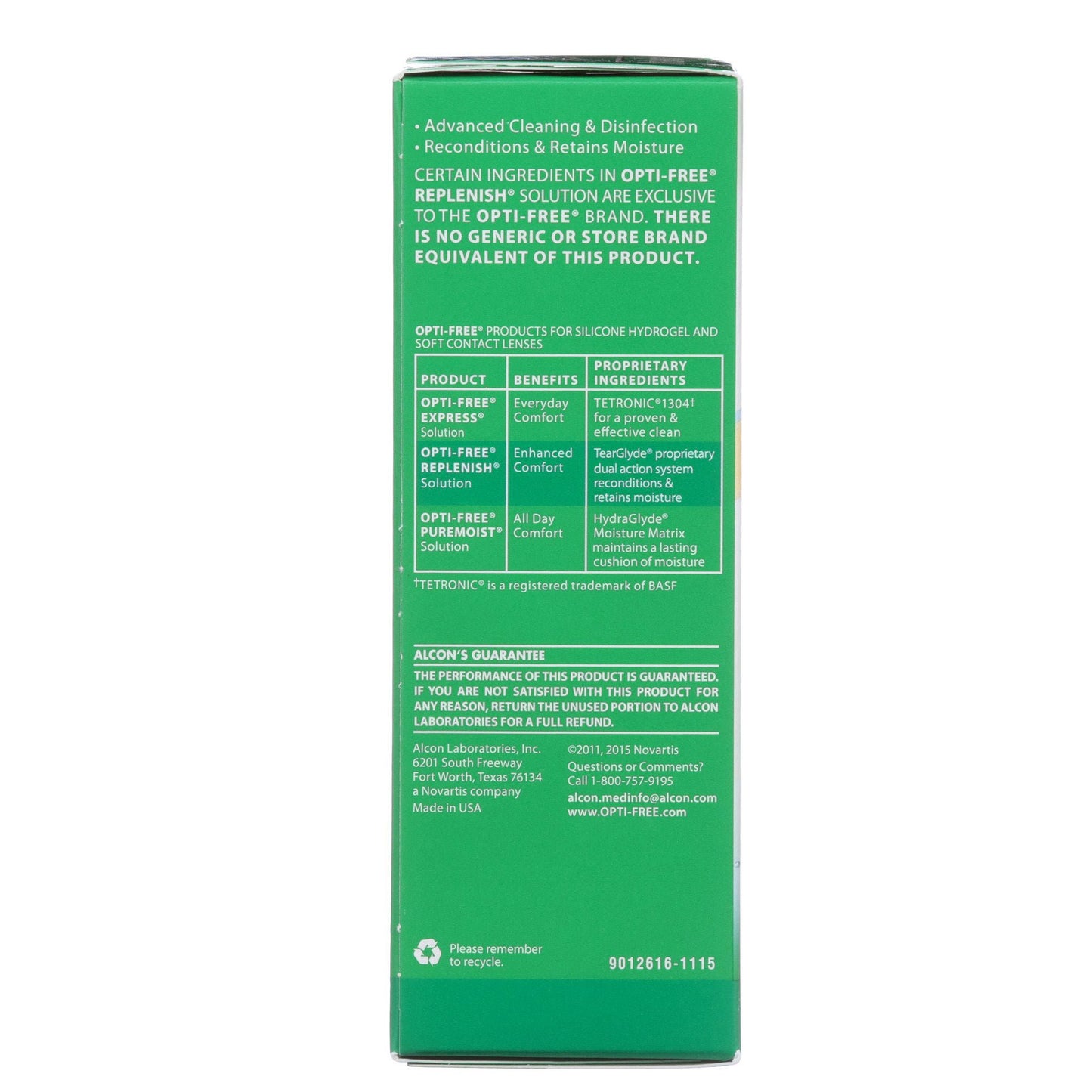 Opti Free® Replenish® Enhanced Comfort Multi-Purpose Disinfecting Solution