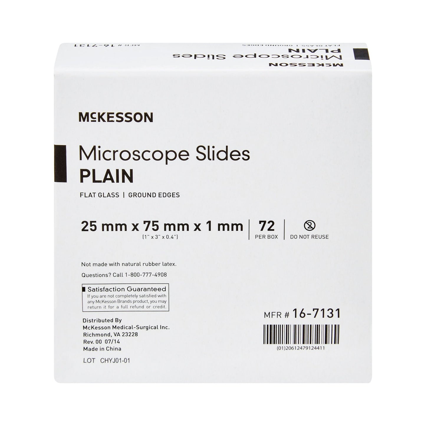 McKesson Plain Microscope Slide
