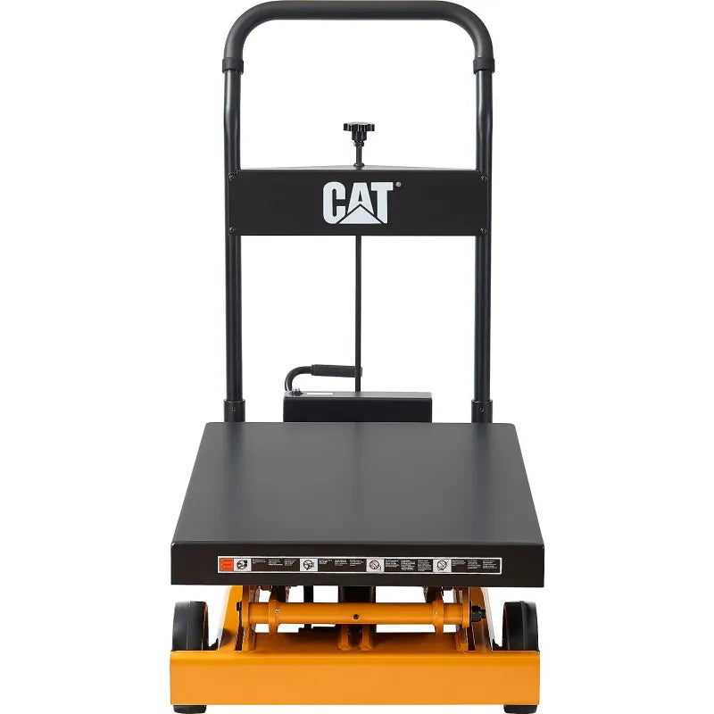 Cat® WB641687 Double Scissor Lift Table — foot pump hydraulic control