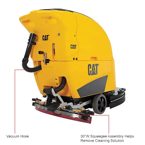 Cat® C20T Floor Scrubber — in-use on commercial floor