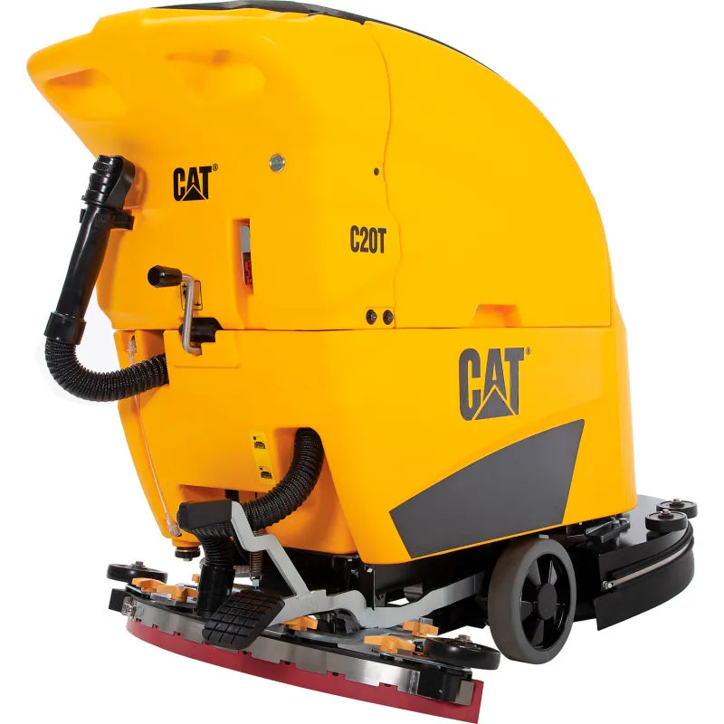 Cat® C20T Floor Scrubber — cast aluminum parabolic squeegee