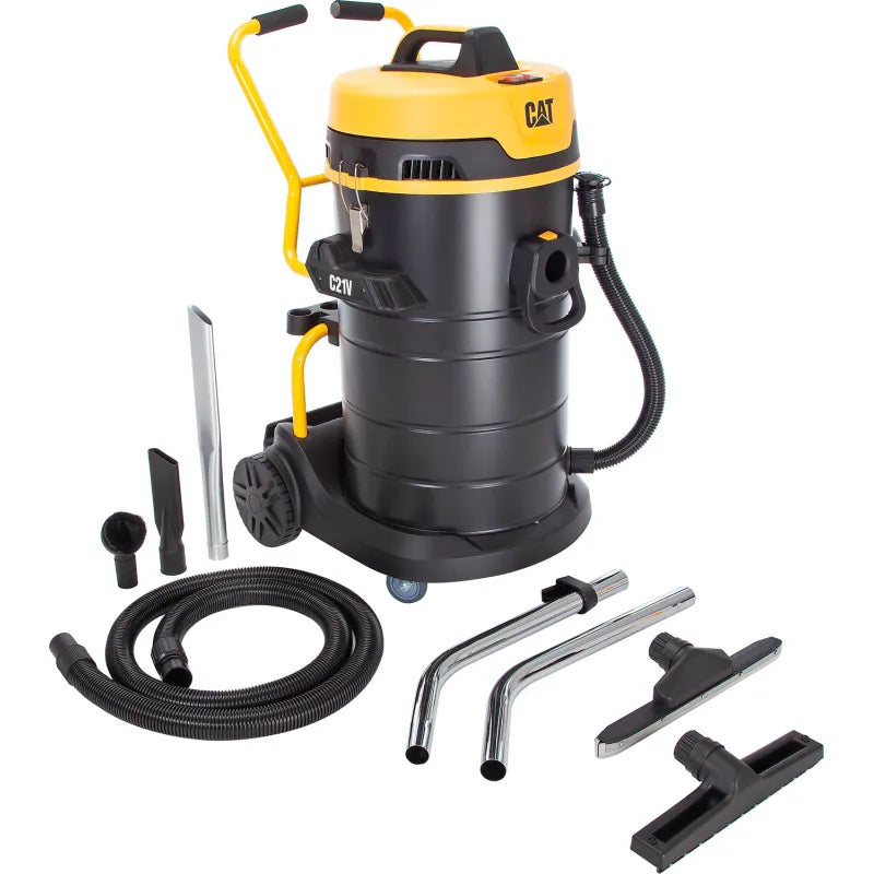 Cat® C21V Wet/Dry Vacuum — GFCI plug and 50-ft power cord