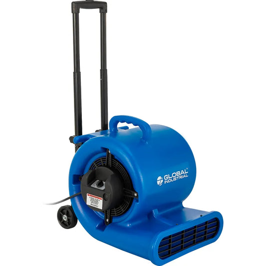 Global Industrial 1 HP 4000 CFM 3-Speed Portable Air Mover With Wheels