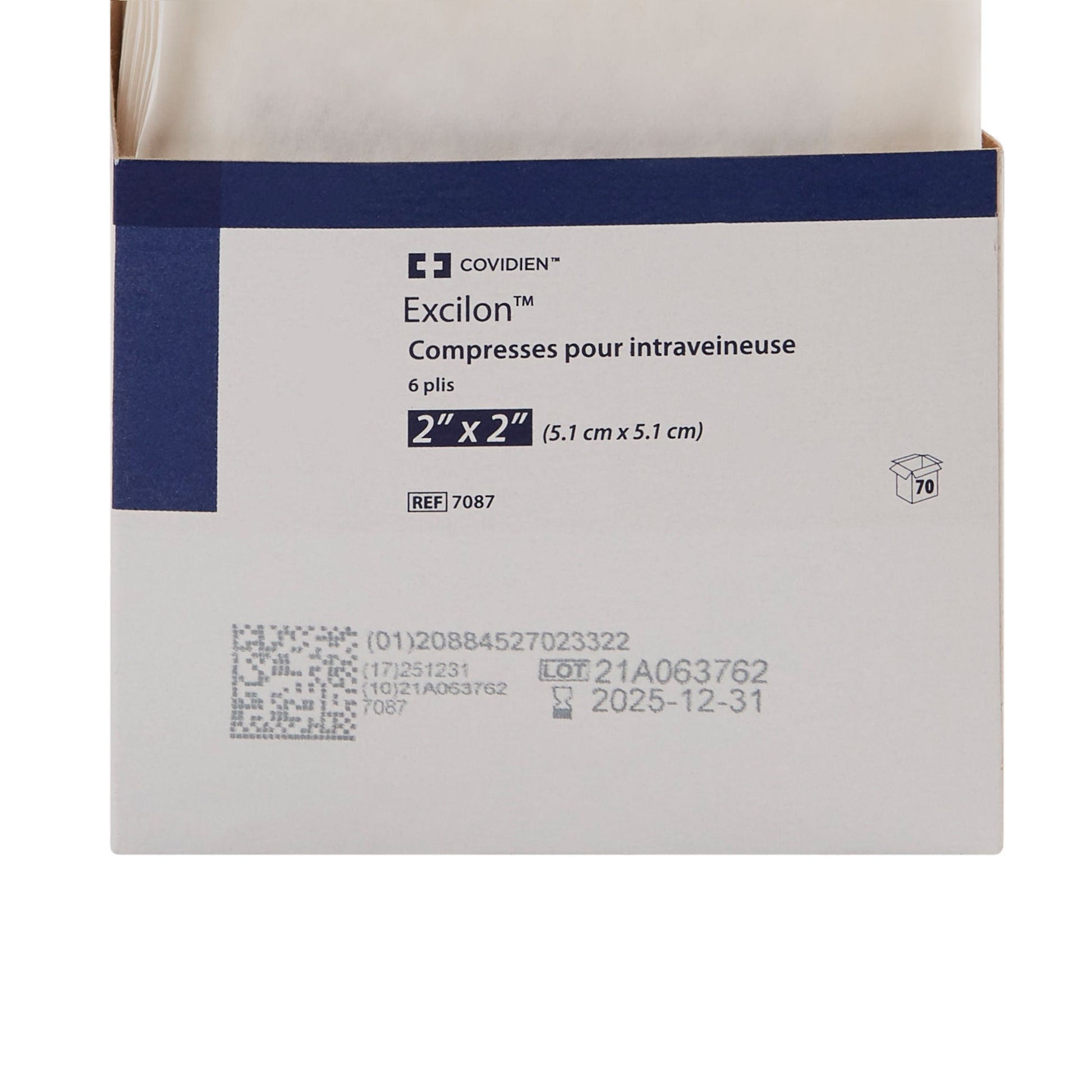 Excilon™ I.V. / Drain Split Dressing, Six-Ply