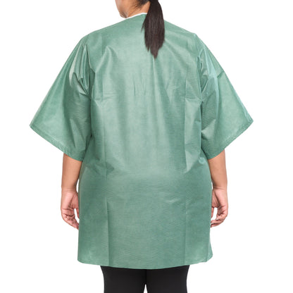 Graham Medical Short Sleeve Scrub Shirt, Green, 3X-Large