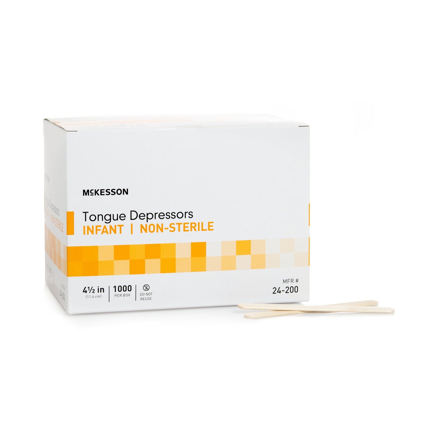 McKesson Tongue Depressor for Infant Use, Nonsterile – Box of 1000