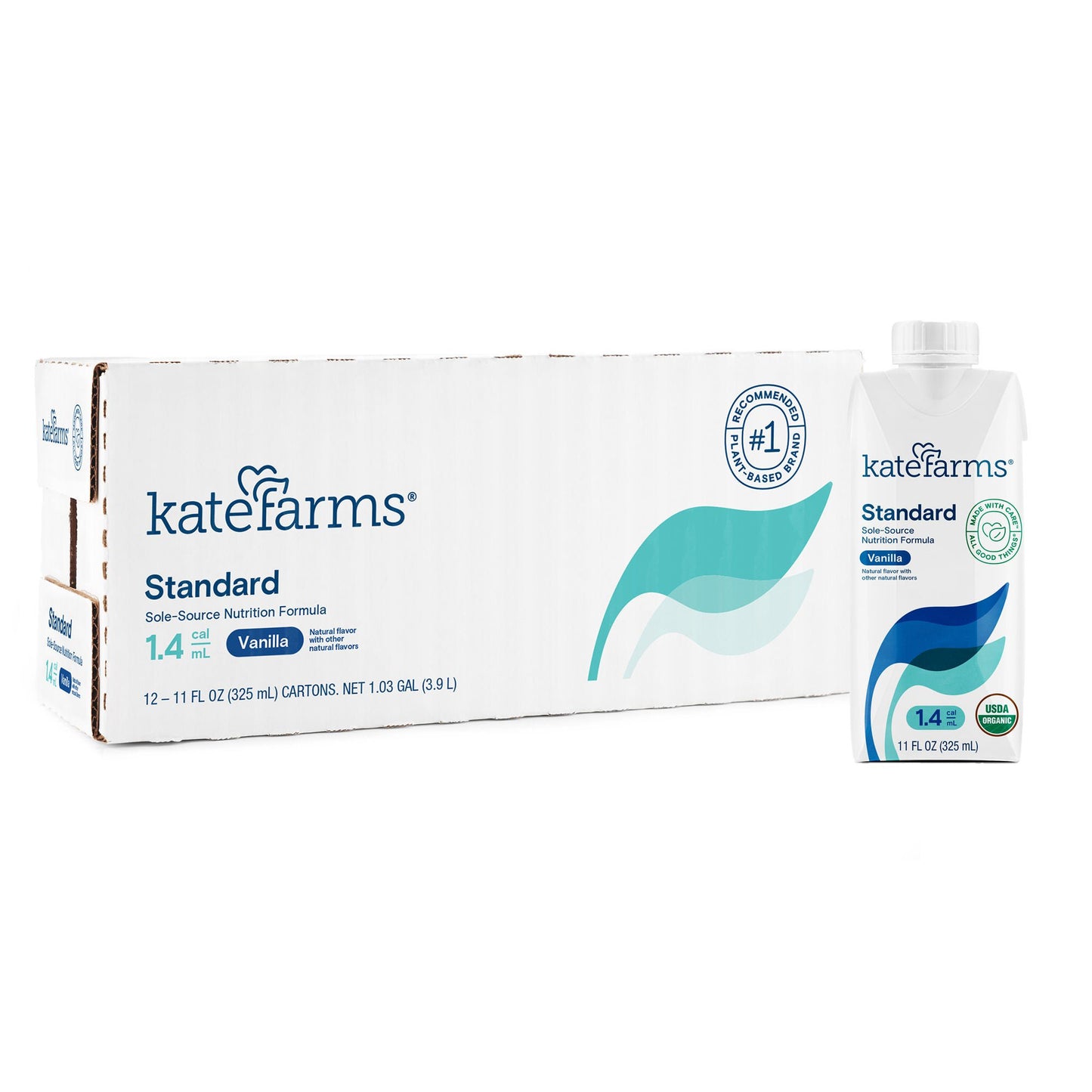 Kate Farms® Standard 1.4 Vanilla Sole-Source Nutrition Formula, Carton