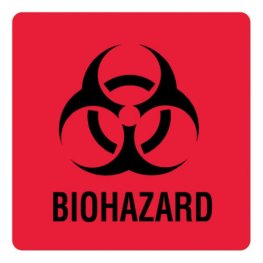 UAL™ Biohazard / Symbol Pre-Printed Label