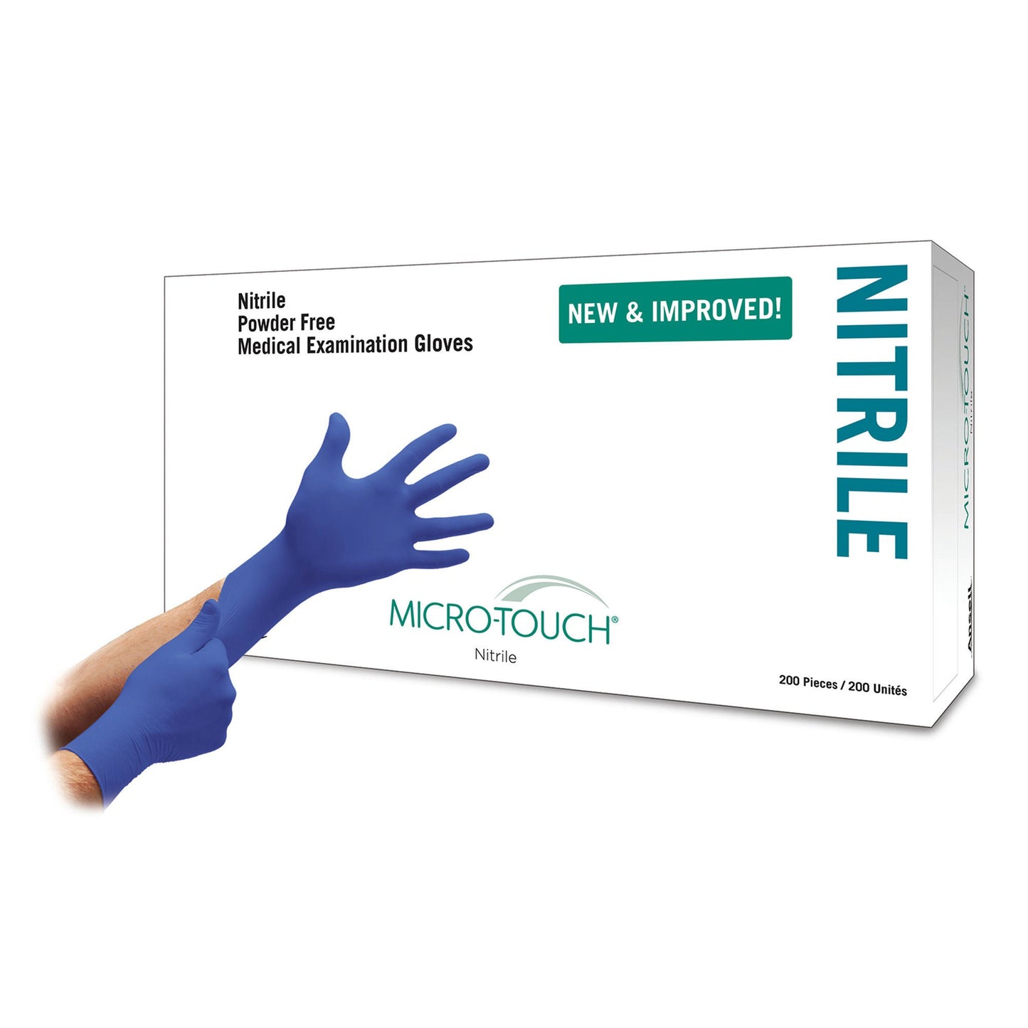 Micro-Touch® Nitrile Exam Gloves, Blue - view 4